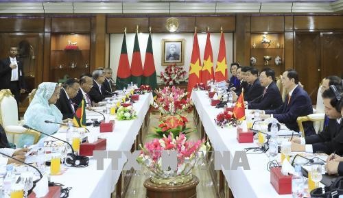 Chủ tịch nước Trần Đại Quang hội đàm với Thủ tướng Bangladesh Sheikh Hasina
