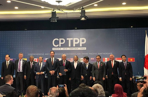 Hiệp định CPTPP chính thức được 11 nước thành viên ký kết tại Chile. Ảnh: Moit