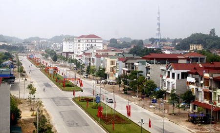 Một góc thành phố Yên Bái
