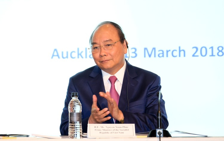 Thủ tướng Nguyễn Xuân Phúc tham dự Diễn đàn Doanh nghiệp Việt Nam-New Zealand. Ảnh: VGP