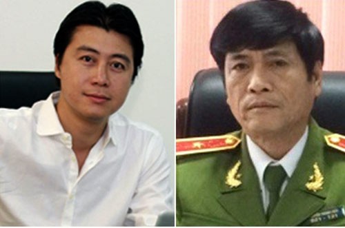Phan Sào Nam và ông Nguyễn Thanh Hoá trước khi bị bắt.