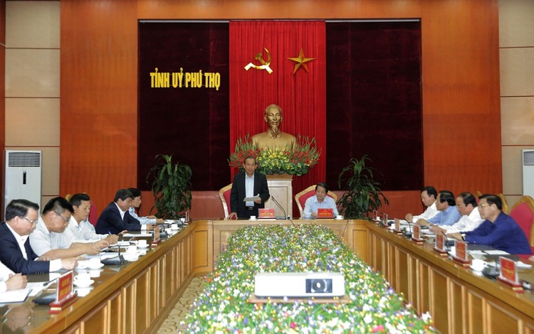 Phó Thủ tướng Trương Hòa Bình phát biểu tại buổi làm việc. Ảnh: VGP