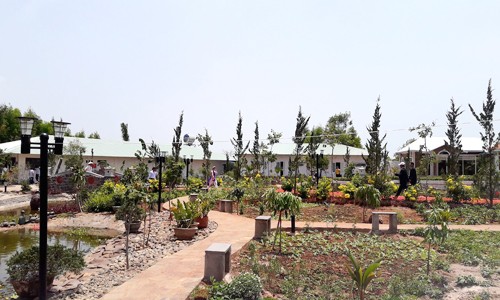 Một góc khu nghỉ dưỡng của ca sĩ Hồ Quỳnh Hương tại huyện Xuyên Mộc.