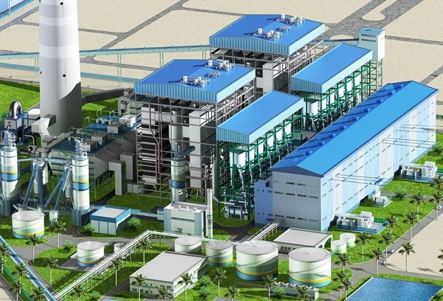 Phối cảnh dự án Nhà máy Nhiệt điện BOT Hải Dương. Ảnh Internet