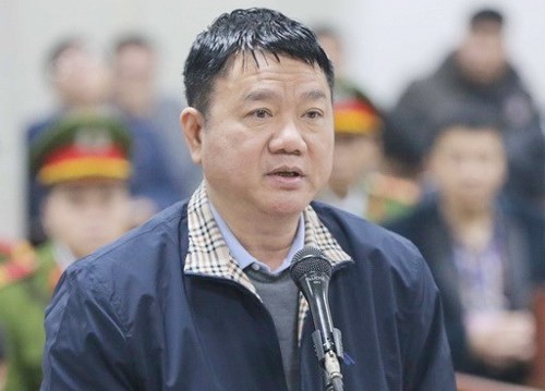 Ông Đinh La Thăng tại phiên toà ngày 17/1. Ảnh: TTX.