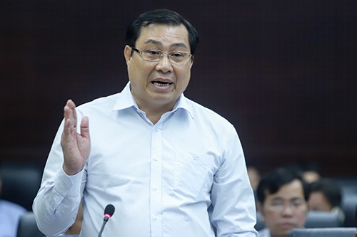 Chủ tịch UBND TP Đà Nẵng Huỳnh Đức Thơ phát biểu tại chương trình "HĐND với cử tri".
