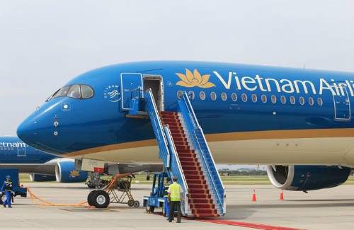 Máy bay Airbus A350-900 của Vietnam Airlines.