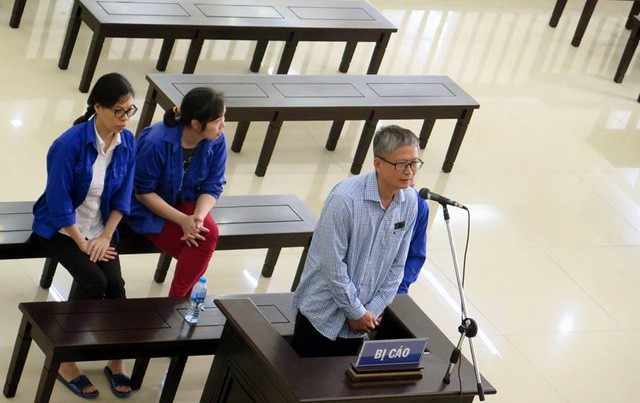 Bị cáo Đinh Mạnh Thắng tại tòa phúc thẩm.