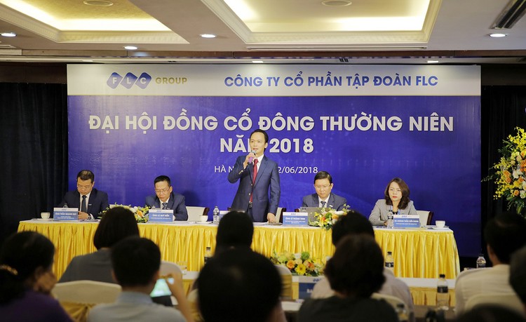Chủ tịch FLC ông Trịnh Văn Quyết chủ toạ ĐHCĐ thường niên năm 2018