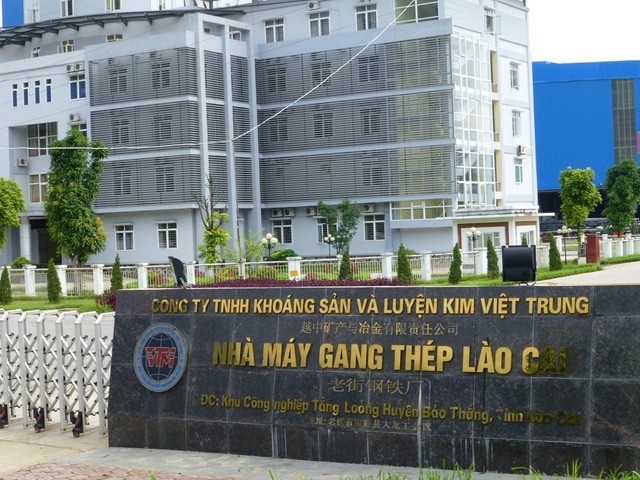 Một nhà máy liên doanh với Trung Quốc sản xuất thép ở Lào Cai (Ảnh minh họa)