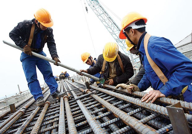 Theo điều tra, xu hướng sản xuất kinh doanh ngành xây dựng được đánh giá lạc quan. Ảnh: Tường Lâm