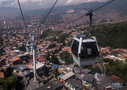 Một dự án cáp treo qua đô thị ở Colombia. Ảnh: UITP.