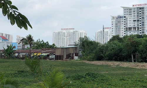 Một góc khu đất 32ha Quốc Cường Gia Lai mua hụt từ Công ty Tân Thuận và bị thu hồi để đấu giá lại. 