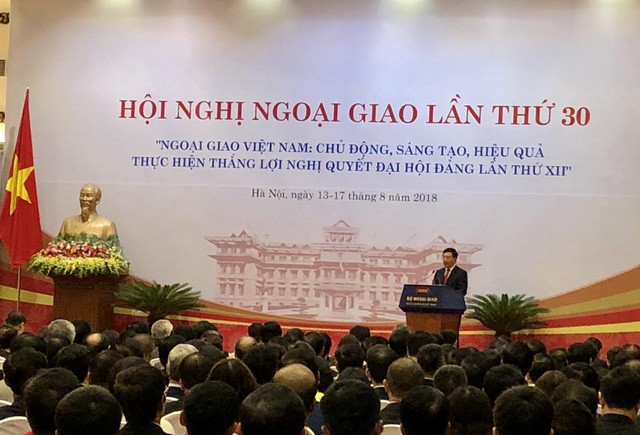 Phó Thủ tướng Phạm Bình Minh phát biểu tại HNNG 30. Ảnh Internet