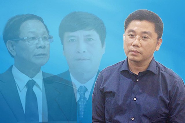 Phan Văn Vĩnh và Nguyễn Thanh Hóa (ảnh mờ) bị cáo buộc bảo kê cho đường dây đánh bạc nghìn tỷ qua mạng do Nguyễn Văn Dương (bìa phải) và Phan Sào Nam cầm đầu.