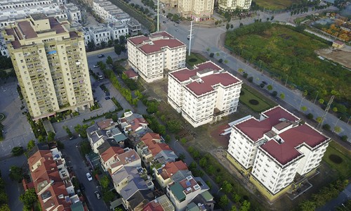 Những tòa nhà tái định cư tại Sài Đồng, Long Biên, Hà Nội. 