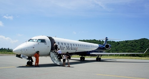 Thời còn hoạt động, Air Mekong sử dụng tàu bay Bombardier CRJ-900 do Canada sản xuất.