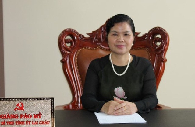 Bà Giàng Páo Mỷ, tân Bí thư Tỉnh ủy tỉnh Lai Châu nhiệm kỳ 2015-2020 (Ảnh: An ninh Thủ đô)