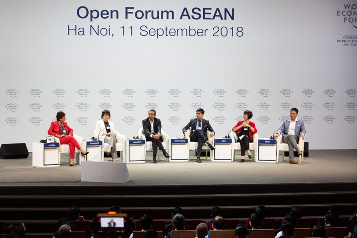 Diễn đàn mở về ASEAN 4.0 được tổ chức sáng 11/9. Ảnh: WEF