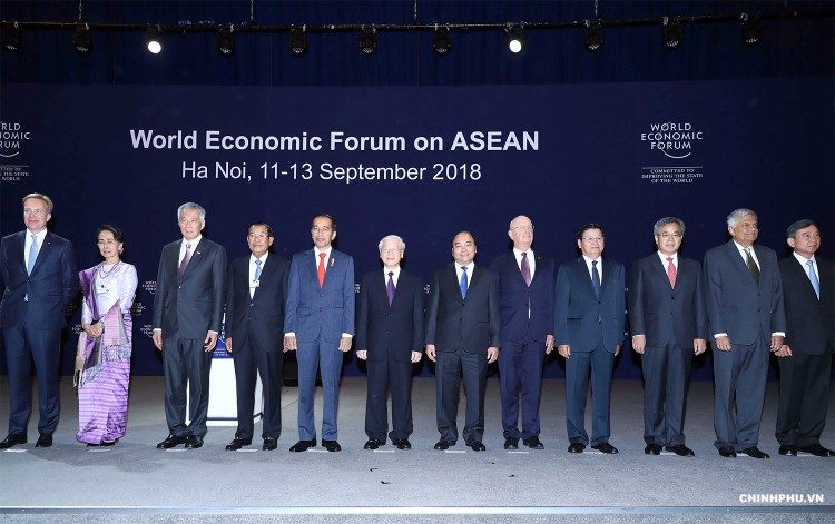 Các đại biểu dự Hội nghị WEF ASEAN 2018. Ảnh: VGP