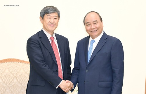Thủ tướng tiếp Chủ tịch JICA Shinichi Kitaoka. Ảnh: VGP