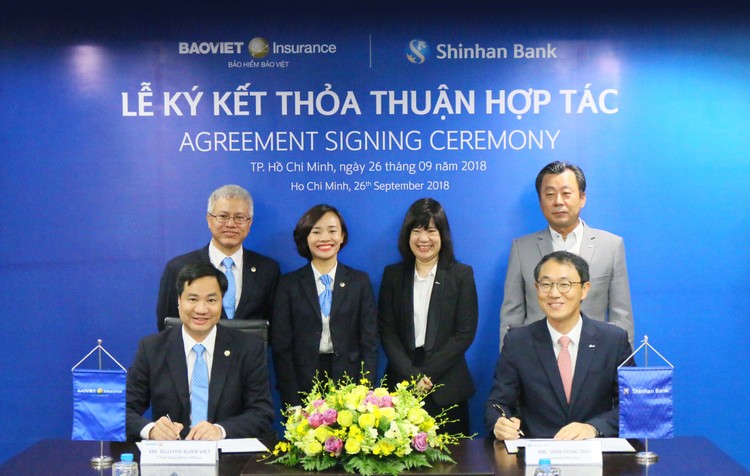 Bảo hiểm Bảo Việt ký kết hợp tác cùng Ngân hàng Shinhanbank 