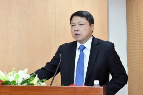 Ông Nguyễn Văn Du tại buổi lễ nhận quyết định bổ nhiệm.