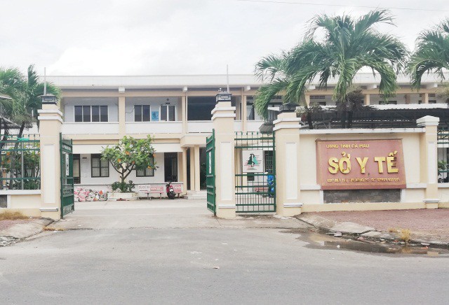 Sở Y tế tỉnh Cà Mau, nơi xảy ra vụ việc.