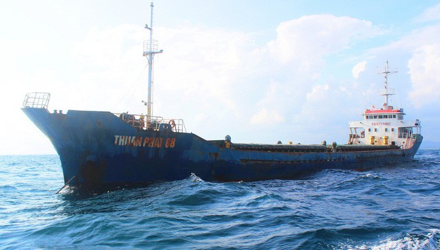 Tàu hàng Thuận Phát 88 bị lực lượng chức năng tạm giữ