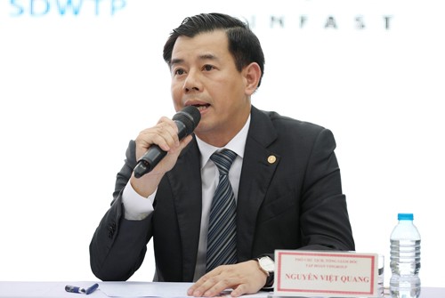 Ông Nguyễn Việt Quang - Tổng giám đốc Tập đoàn Vingroup.