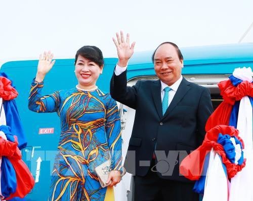 Thủ tướng Chính phủ Nguyễn Xuân Phúc và Phu nhân Trần Nguyệt Thu.