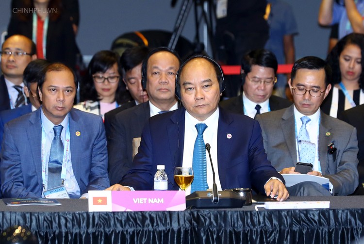 Thủ tướng Chính phủ Nguyễn Xuân Phúc tại Hội nghị Cấp cao ASEAN-Nga lần thứ 3 . Ảnh: VGP