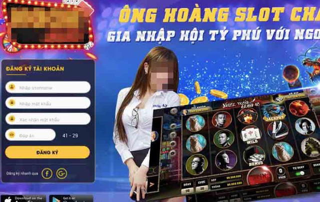 Game bài Ng. được quảng cáo là "Ông hoàng slot châu Á".