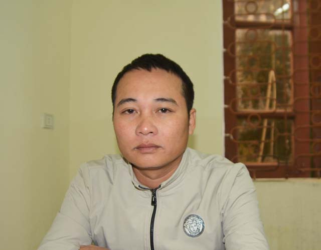 Đối tượng Nguyễn Trung Tính tại cơ quan cảnh sát điều tra Công an tỉnh Nghệ An