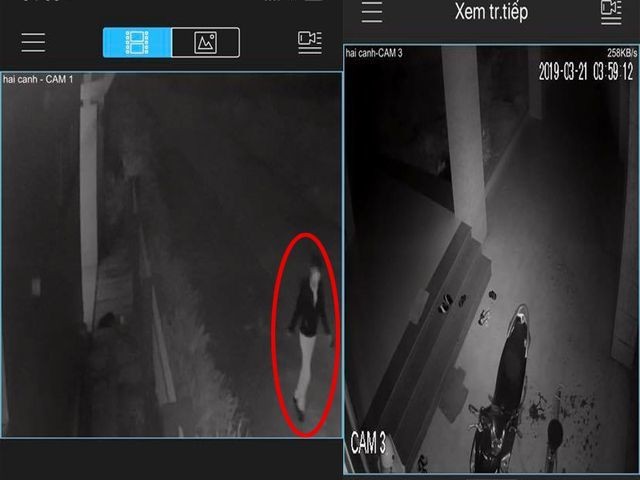 Kẻ đột nhập, ném bom bẩn vào nhà của nhà báo Thanh Hải được camera gia chủ ghi lại.