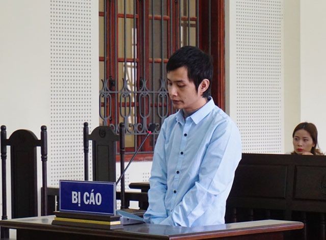 Bị cáo Đặng Chí Quyết tại phiên tòa.