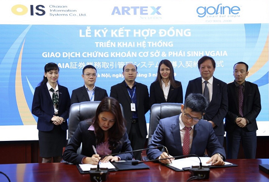 Lễ ký kết hợp tác giữa Artex và Goline