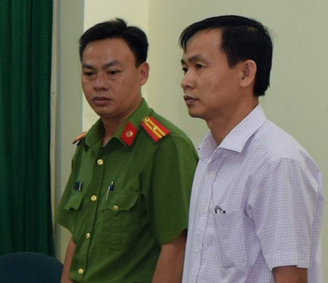 Trần Văn Tâm bị bắt giữ tại cơ quan điều tra.