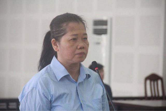 Bị cáo Trần Thị Hà tại phiên tòa