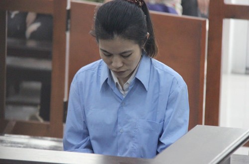 Bị cáo Chi tại phiên tòa.