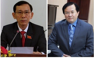 Thứ trưởng Bộ Kế hoạch và Đầu tư Võ Thành Thống (ảnh trái); Thứ trưởng Bộ Văn hóa, Thể thao và Du lịch Tạ Quang Đông (ảnh phải)
