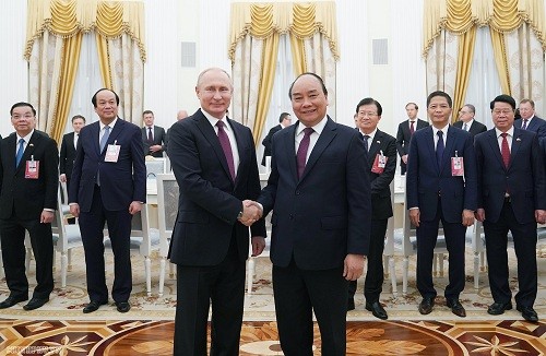 Thủ tướng Nguyễn Xuân Phúc và Tổng thống Liên bang Nga V.V. Putin - Ảnh: VGP