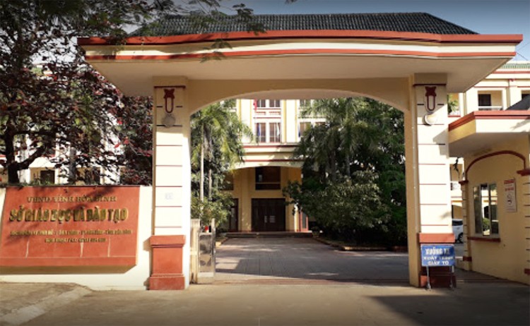 Trụ sở Sở Giáo dục và Đào tạo Hòa Bình, nơi có nhiều cán bộ bị khởi tố do nâng điểm cho thí sinh trong kỳ thi THPT quốc gia 2018.