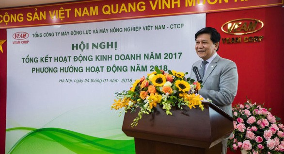 Ông Trần Ngọc Hà phát biểu tại một hội nghị đầu năm 2018 - Ảnh: VEAM