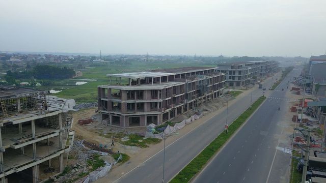 Trung tâm thương mại đang có nhiều khiếu kiện, tố cáo tại xã Tân Tiến, huyện Vĩnh Tường.