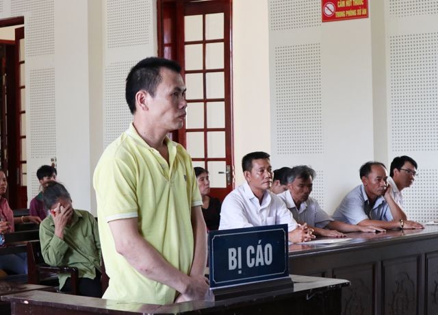  Bị cáo Phan Đình Chính tại phiên tòa.