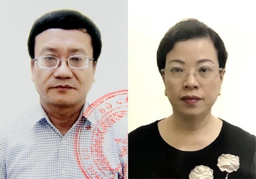 Ông Nguyễn Quang Vinh và bà Diệp Thị Hồng Liên.