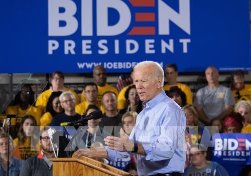 Cựu Phó Tổng thống Mỹ Joe Biden trong chiến dịch tranh cử Tổng thống Mỹ tại Pittsburgh, Pennsylvania, ngày 29/4/2019. Ảnh: AFP/ TTXVN