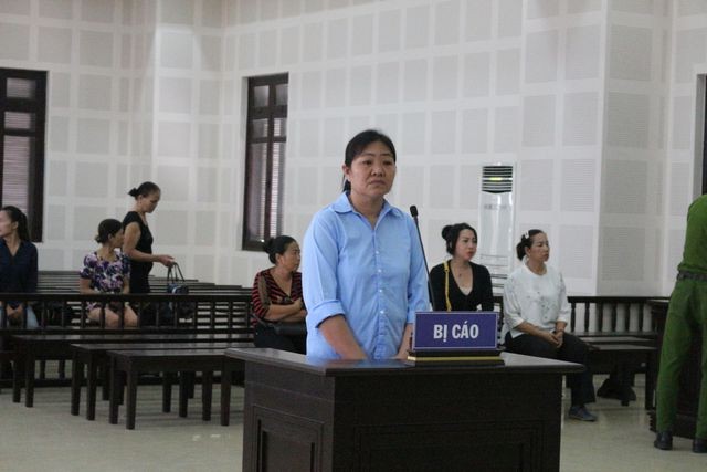 Bị cáo Mai Thị Thủy tại phiên tòa