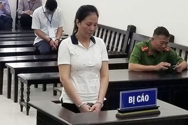 Bùi Minh Nguyệt tại tòa sơ thẩm.